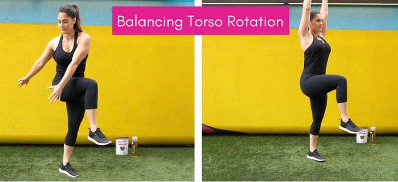 Balance Training balancing torso rotation