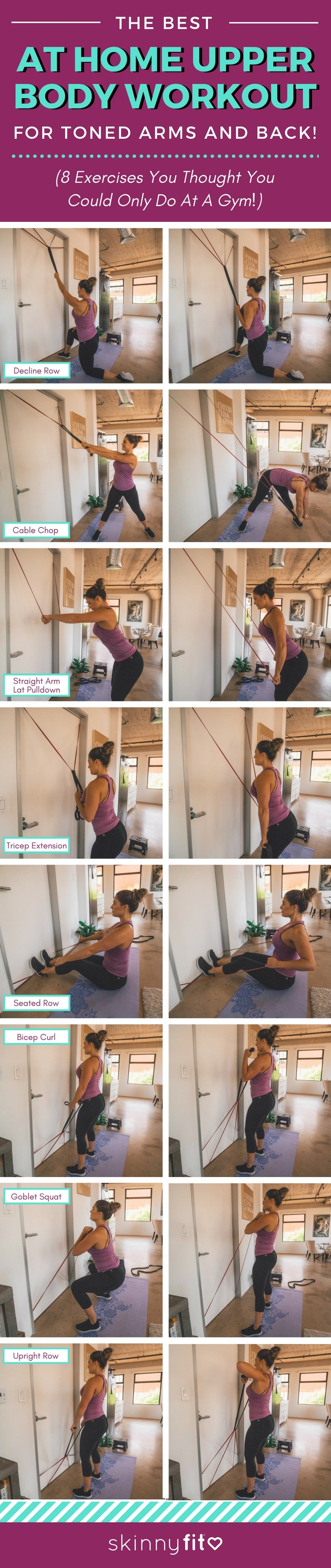 at home upper body workout upper body band workout