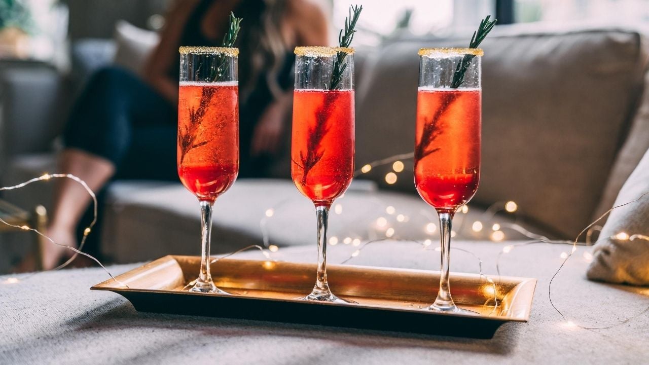 The Perfect Winter Champagne Cocktail For The Holidays