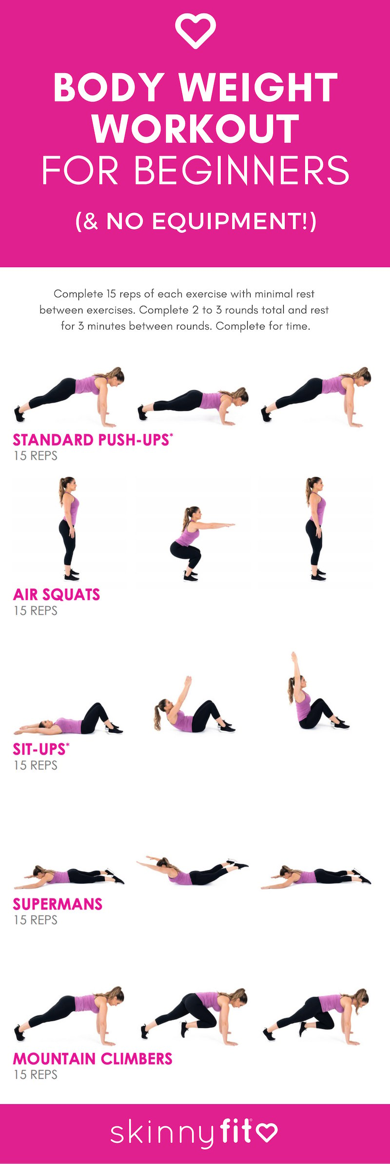 Quick Simple Body Weight Workout For Beginners