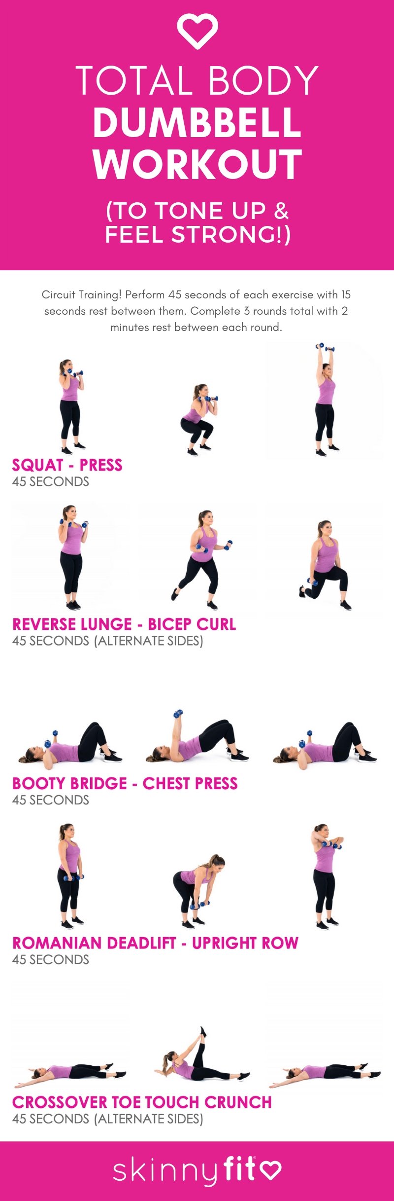 The Best Total Body Dumbbell Workout To Tone Up & Feel Strong!