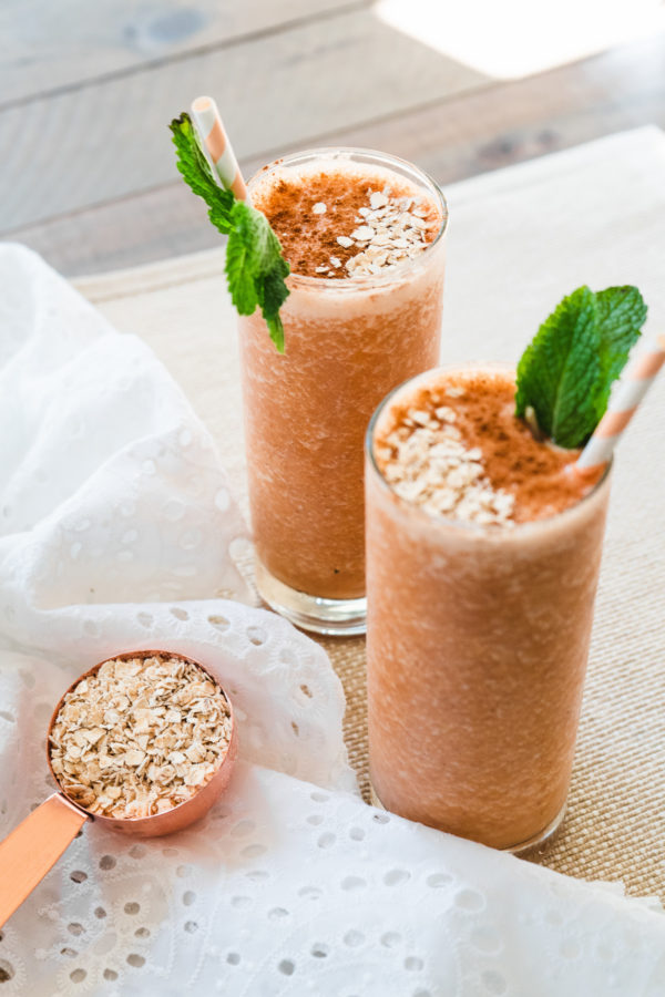 peach cobbler smoothie