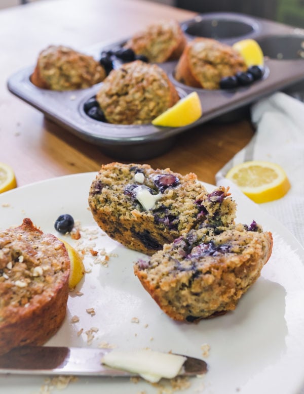 blueberry lemon poppyseed muffins