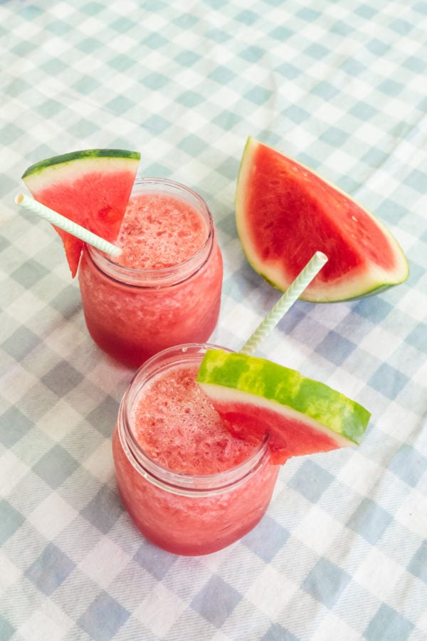 healthy watermelon slushie