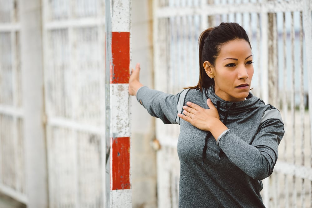 Woman Stretching