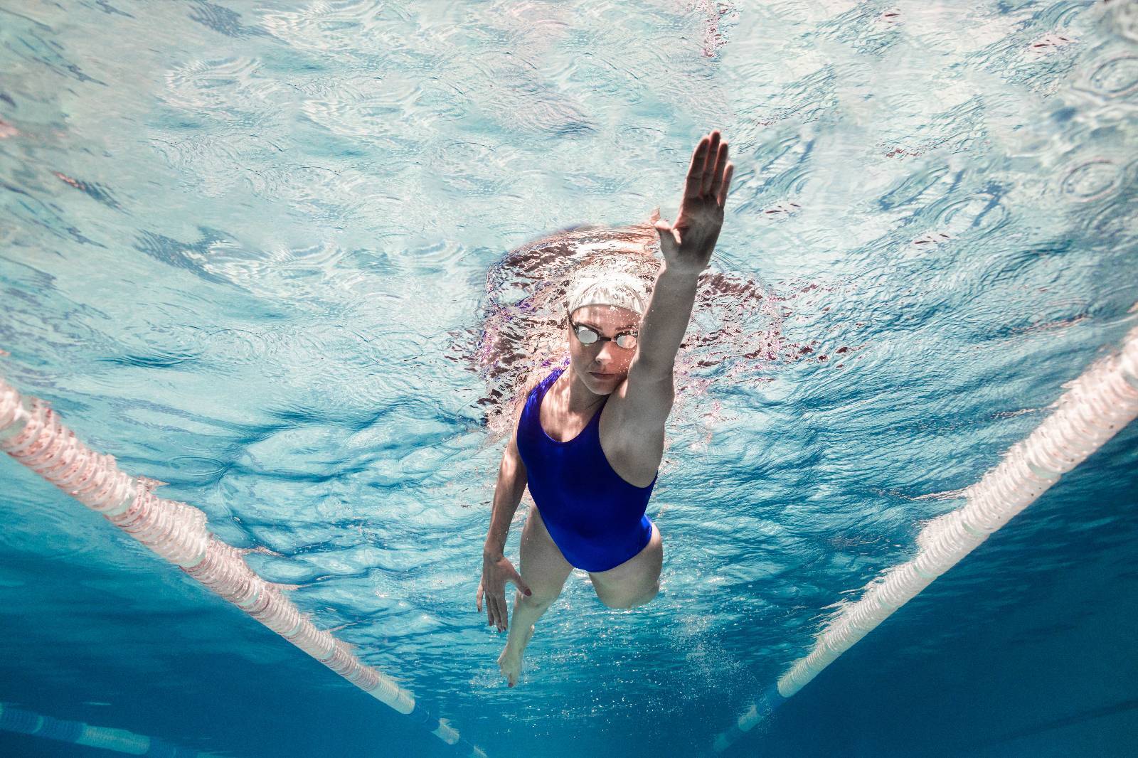 Woman swimming