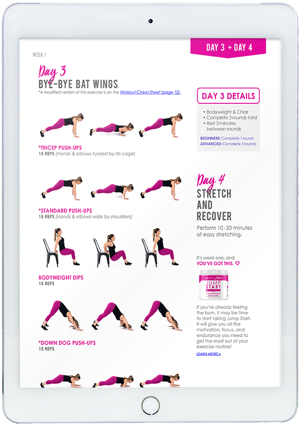 28 Day Challenge Wall Pilates Chart