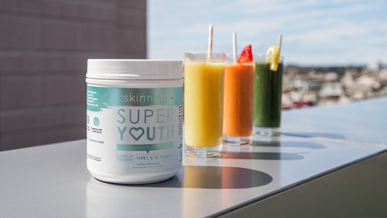 Super Youth Collagen Peptides in various flavors