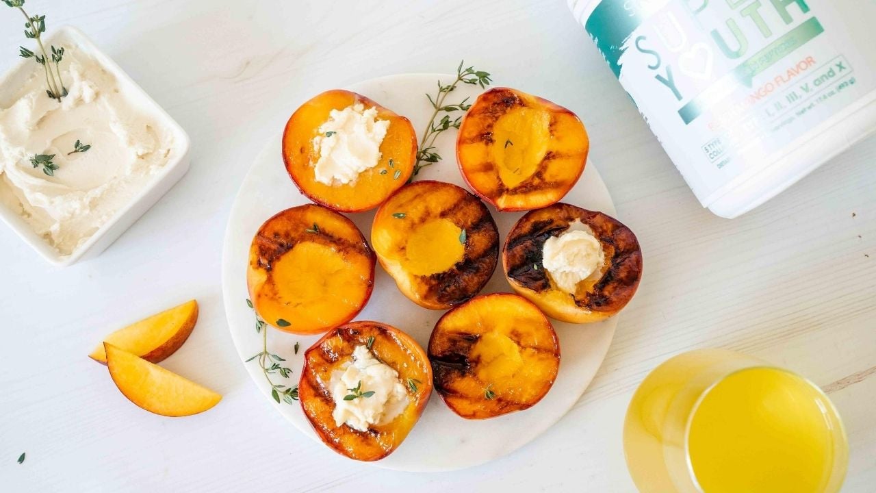 grilled peaches