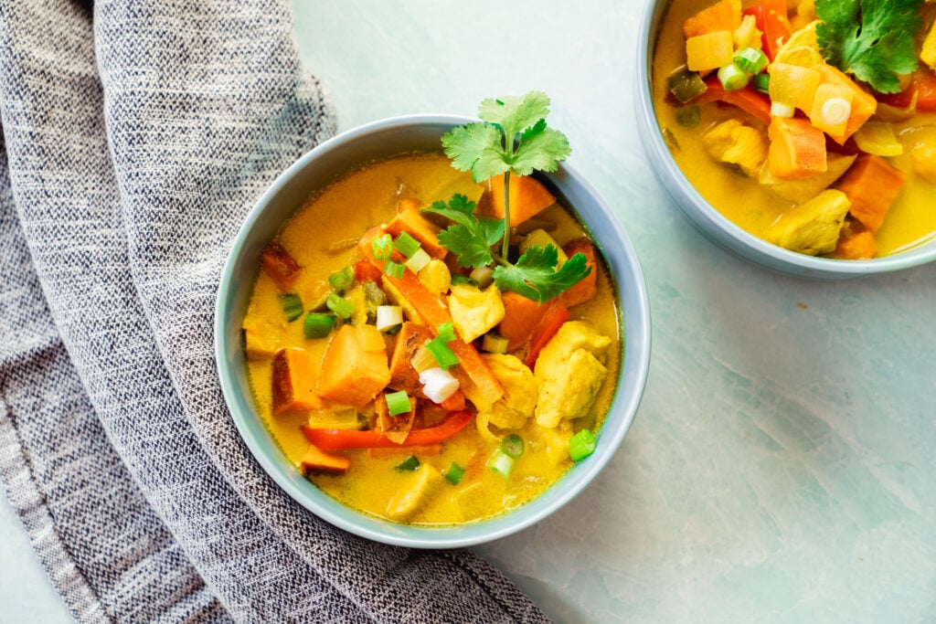 Creamy Chicken & Chickpea Soup Recipe