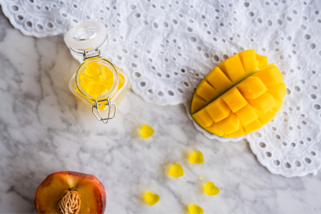 peach mango collagen gummies