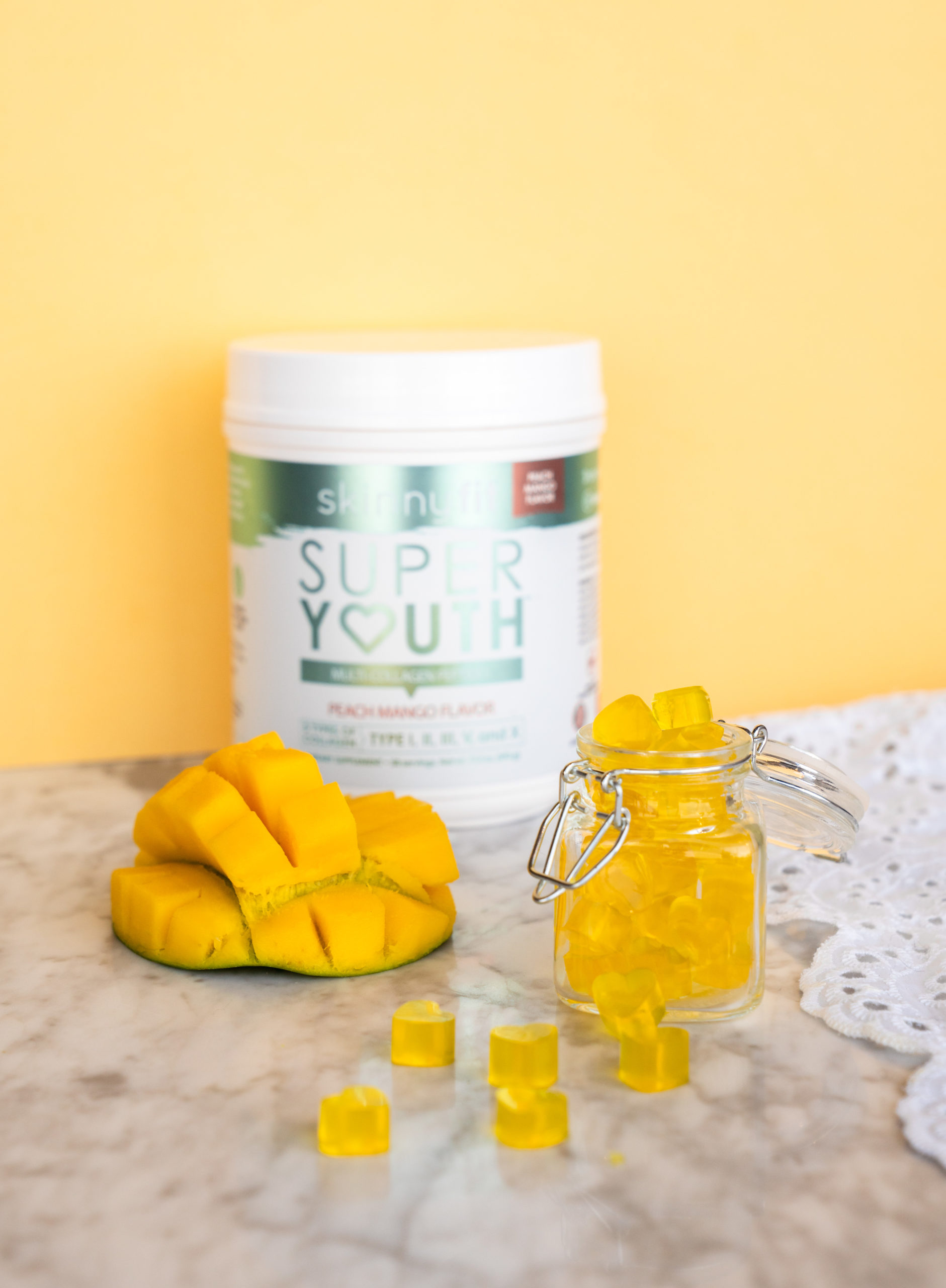 peach mango collagen gummies