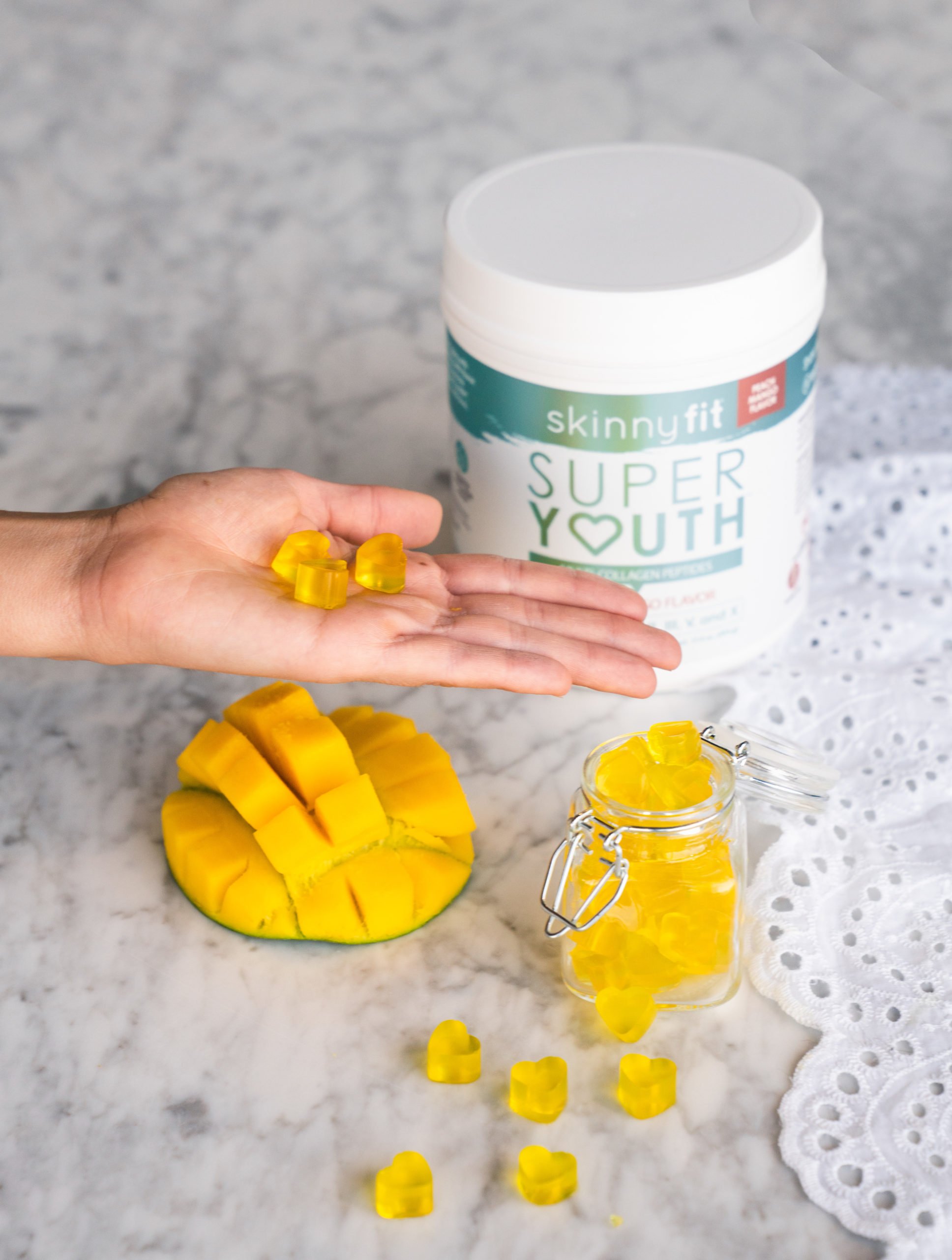 peach mango collagen gummies