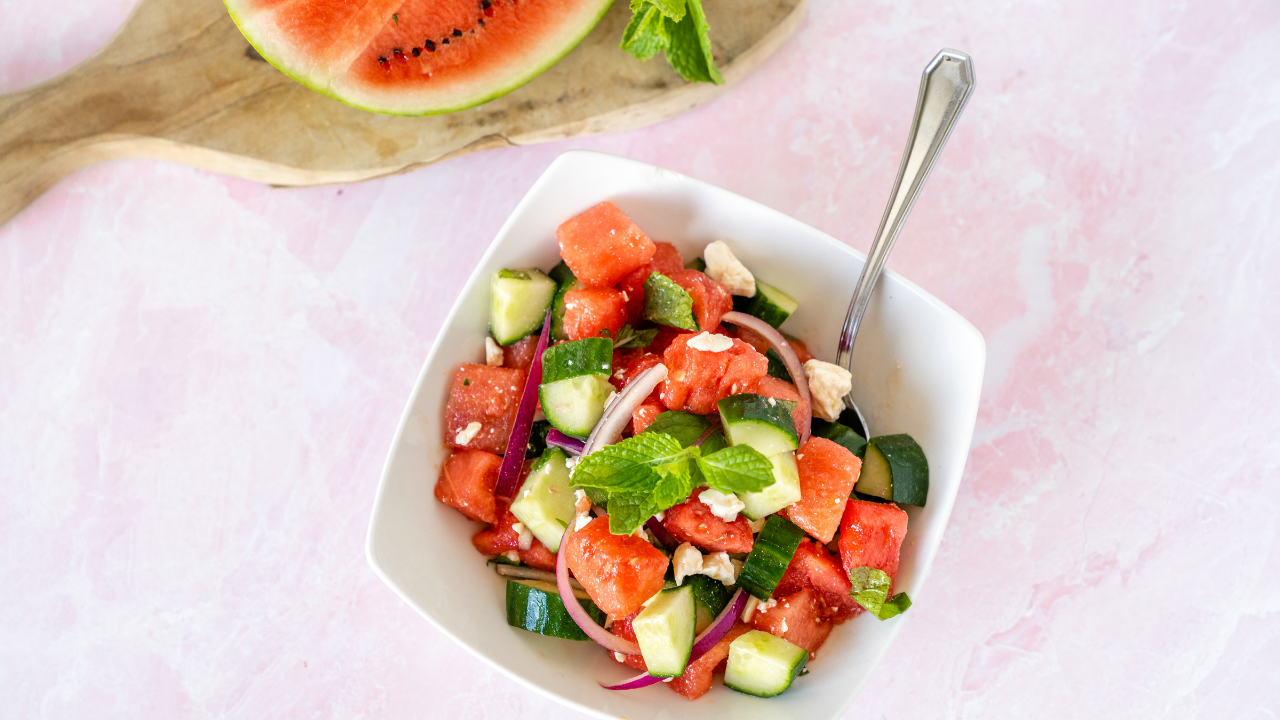 watermelon feta salad