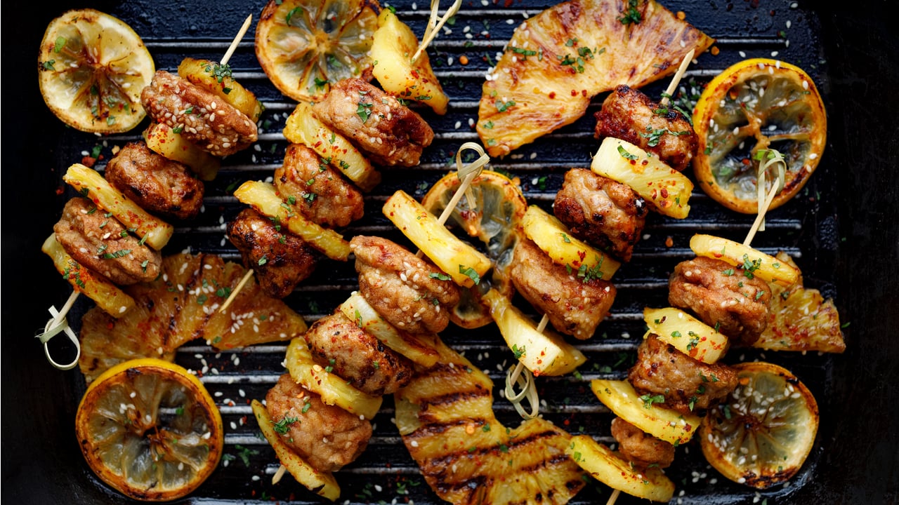 How To Make Juicy BBQ Pineapple Chicken Skewers!