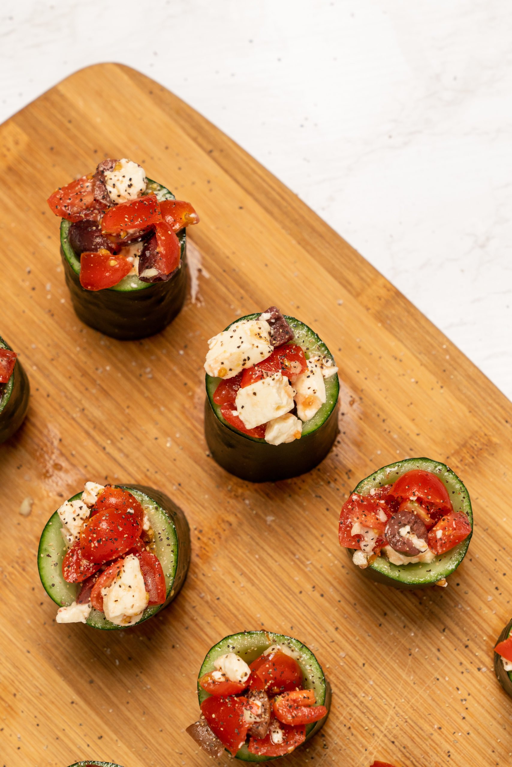 Greek cucumber cups