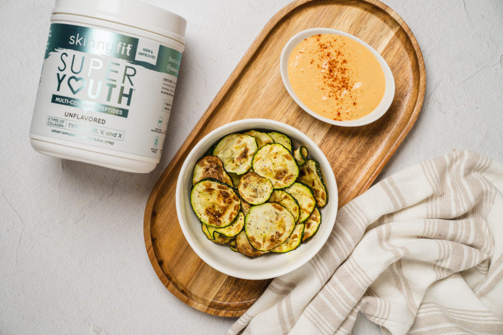 Healthy Zucchini Chips & Dip