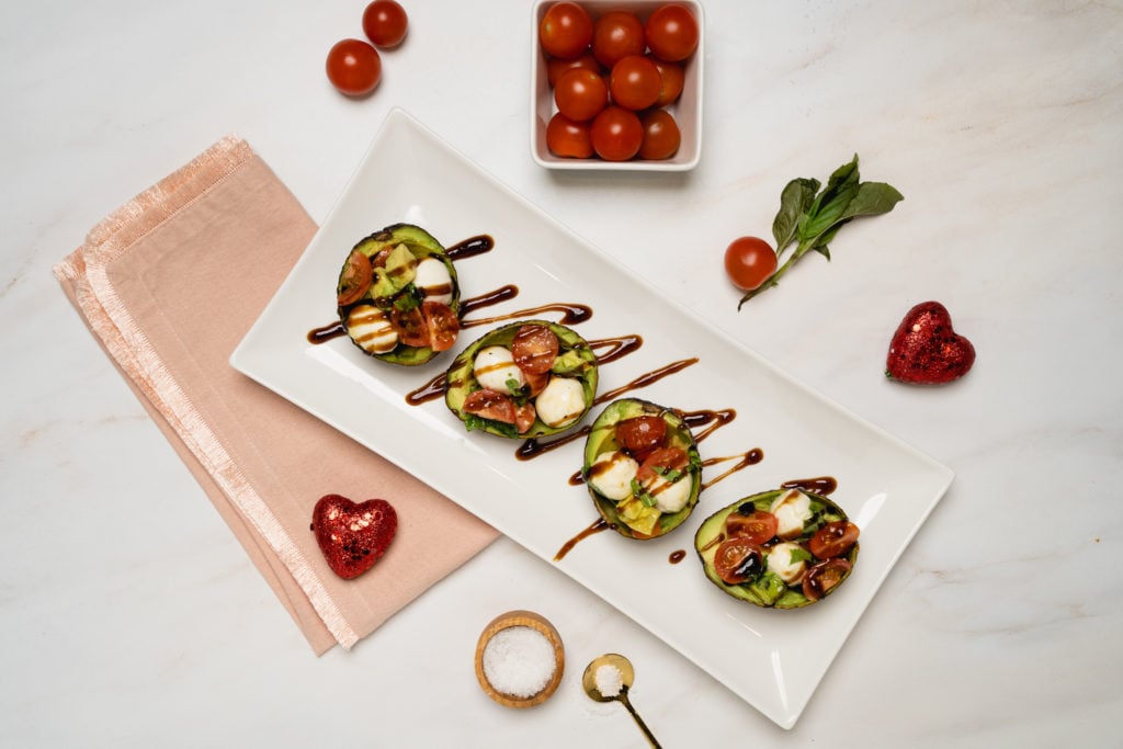 Caprese Stuffed Avocados