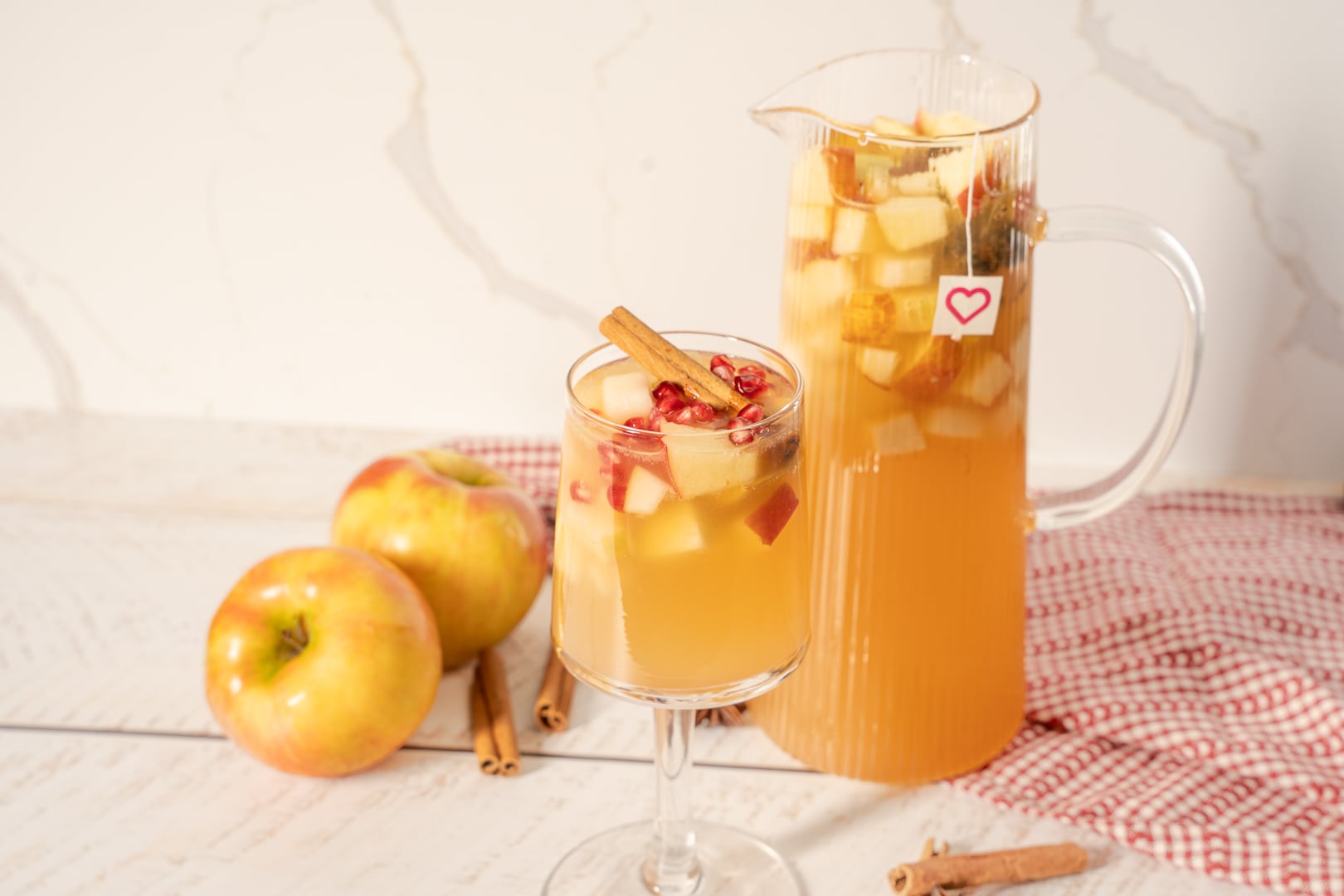 Detoxifying Apple Cider Sangria Pitcher