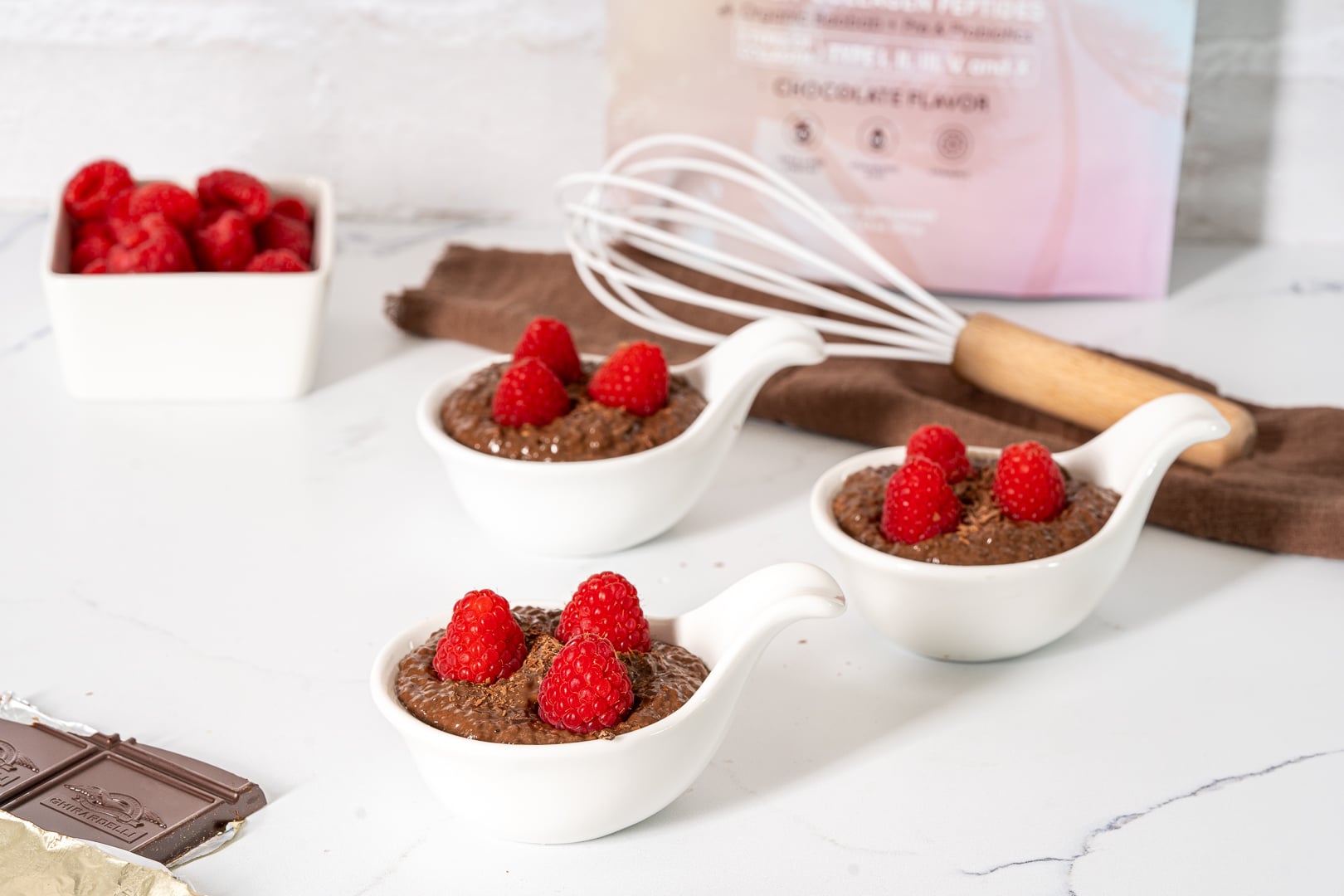 Chocolate Chia Collagen Pudding