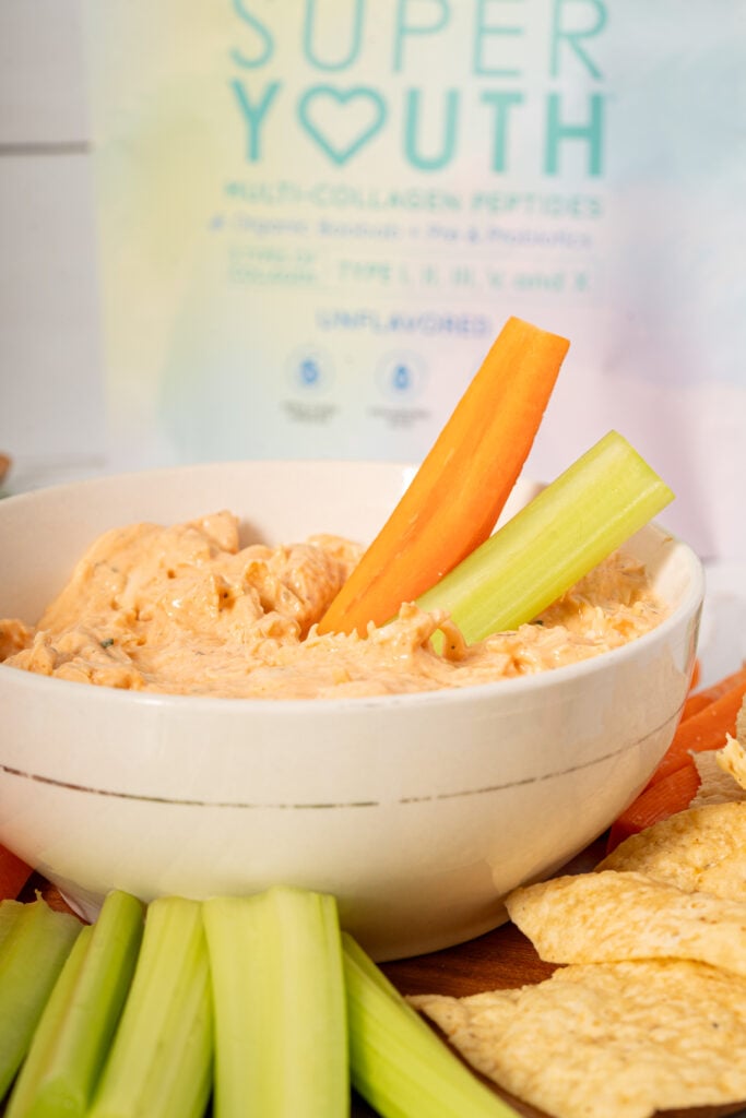 Healthy Buffalo Chicken Dip