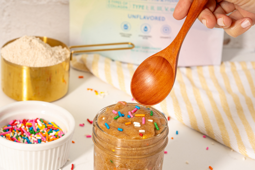 Collagen Funfetti High Protein Cookie Dough Recipe