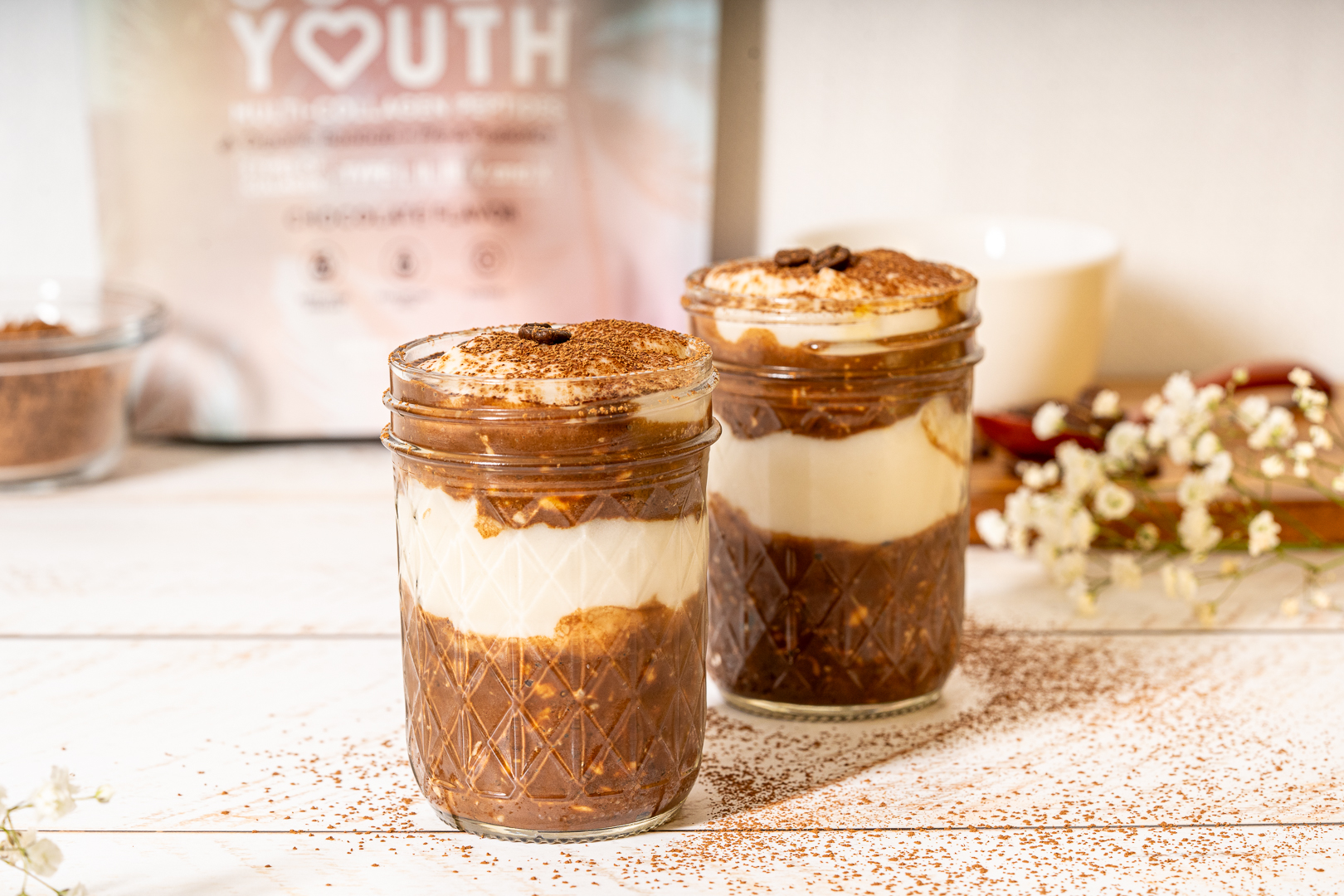 Tiramisu Overnight Protein Oats (Healthy Breakfast Recipe)