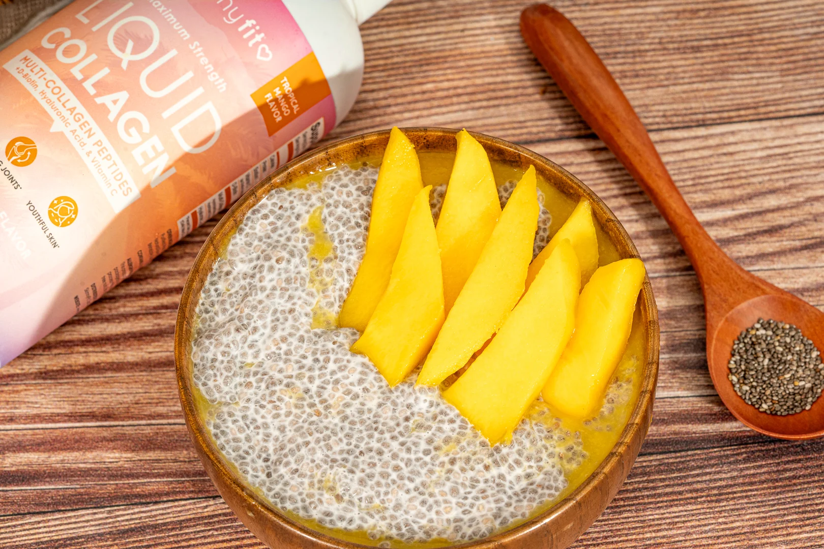 Mango Magic Chia Pudding (with Liquid Collagen!)